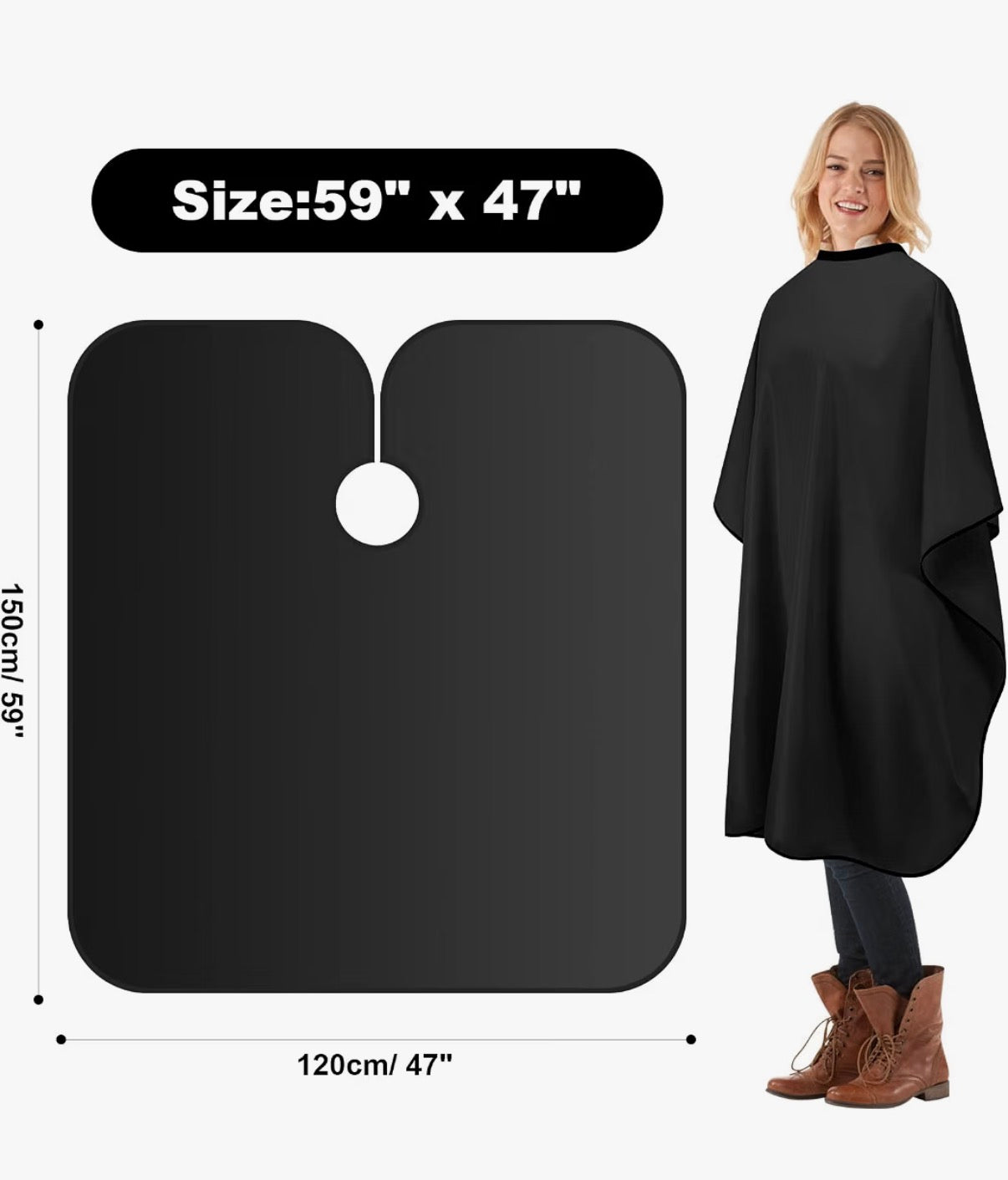 Plain Black Cape
