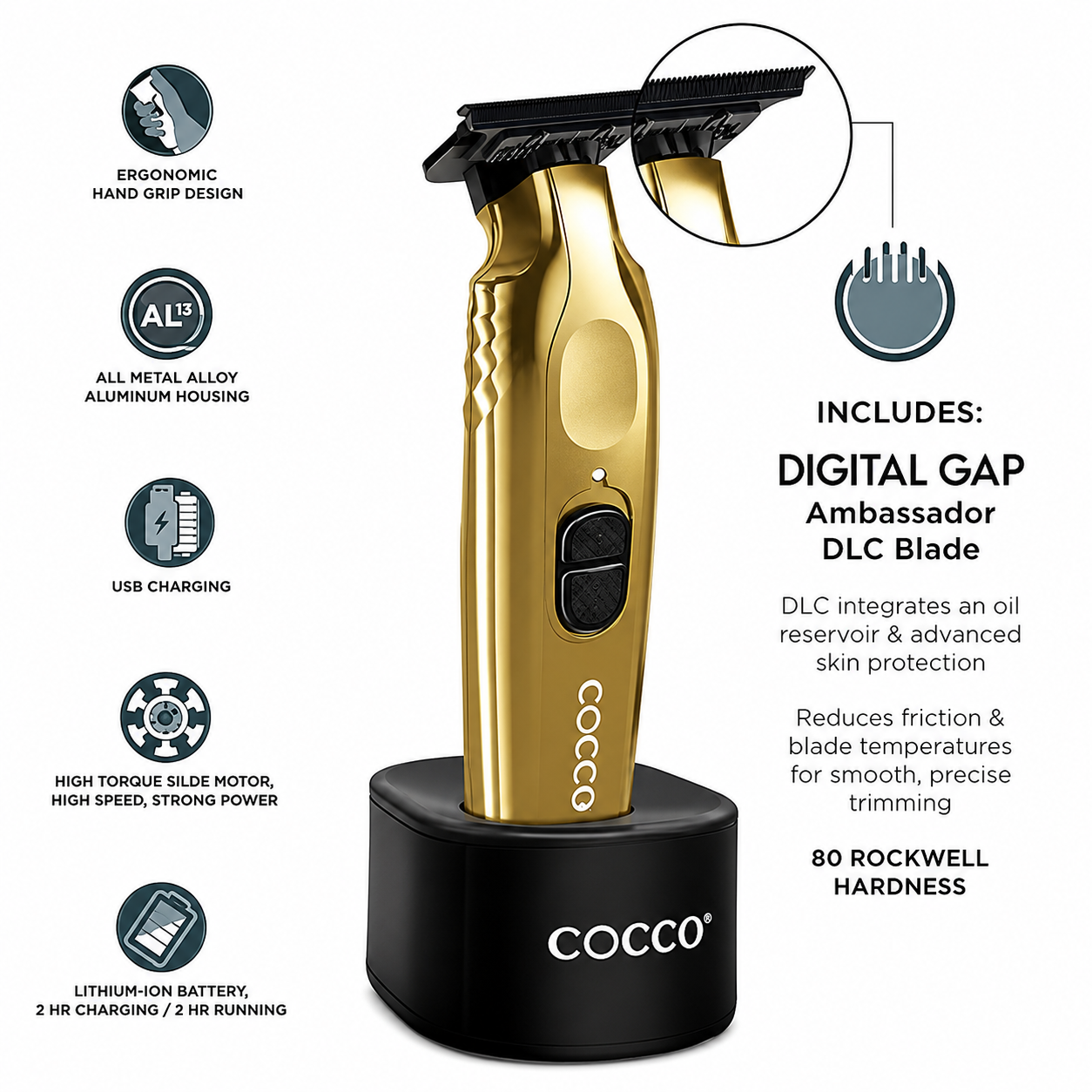 Cocco Veloce Trimmer Gold